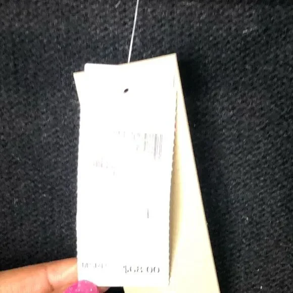 NWT Joan Vass wool blend black sweater vest, size large - Picture 7 of 12